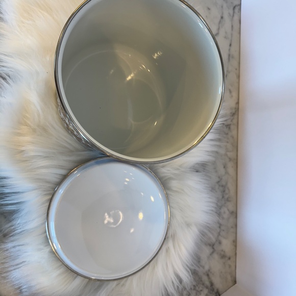 Enamelware Canisters with Lids by Fancipans Brown Paisley Print 70's Vintage EUC - Picture 6 of 11